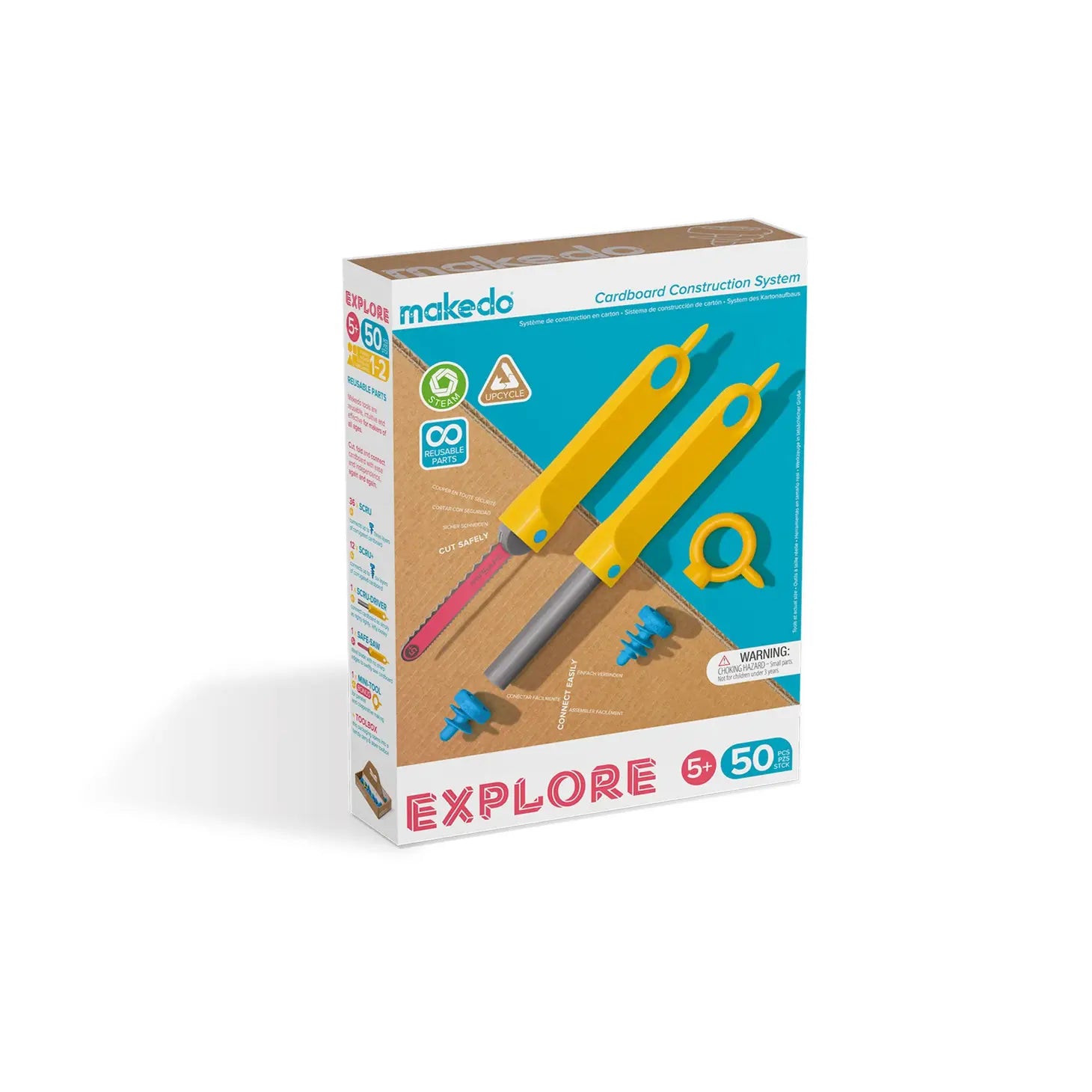 EXPLORE Cardboard Construction Kit by Makedo USA