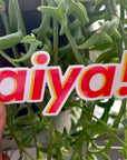 Aiya 哎呀 Glossy Vinyl Sticker by Menmin Made