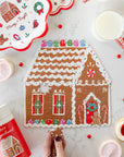Gingerbread House Shaped Jigsaw Puzzle