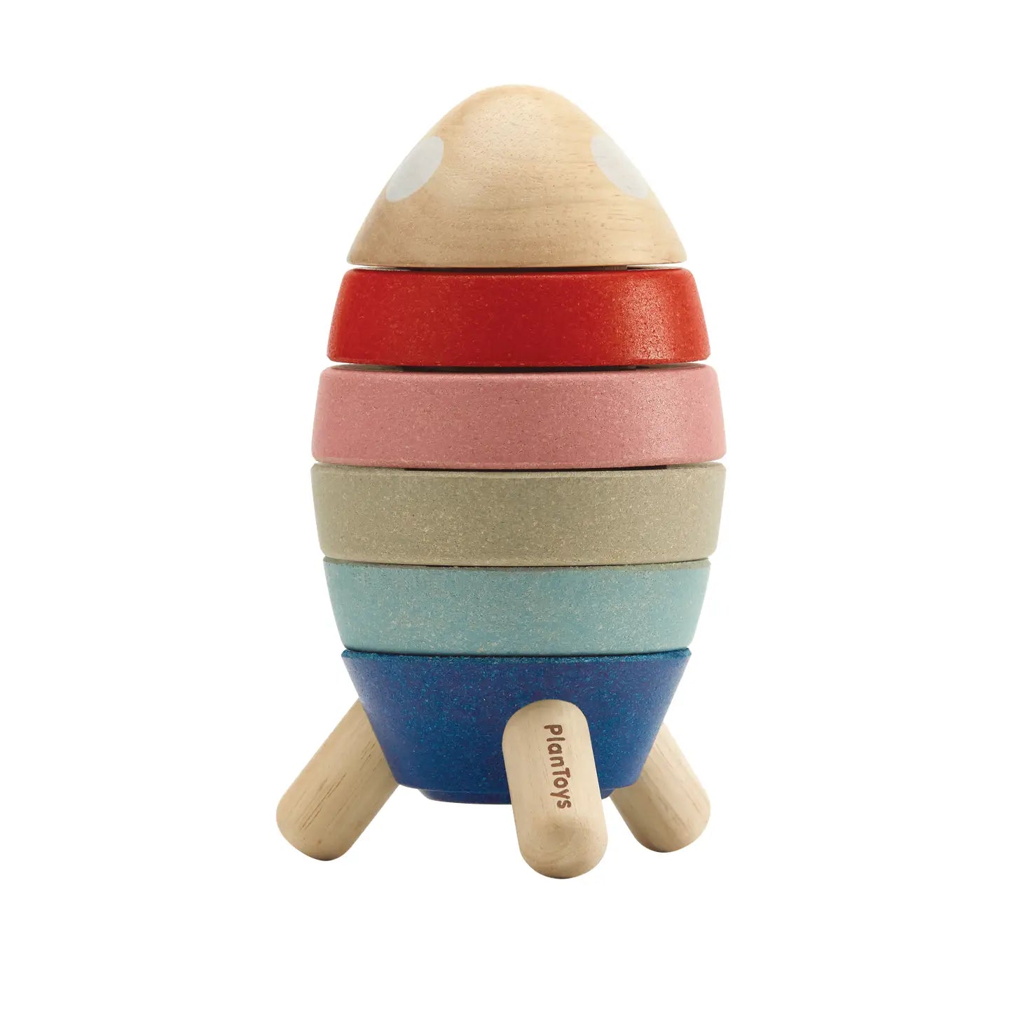 Stacking Rocket Set Orchard Collection by Plan Toys
