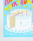 Cake Layers Birthday Card by Egg Press
