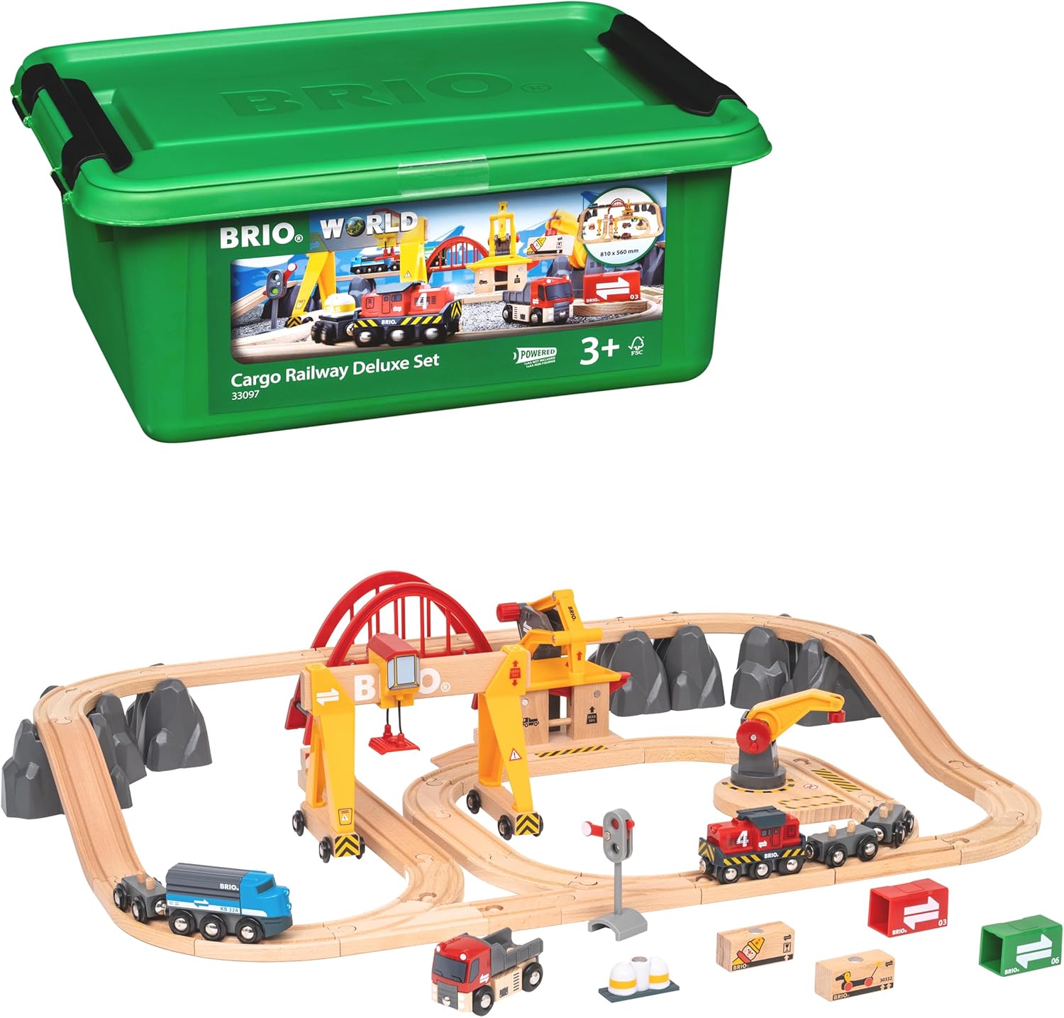 Cargo Railway Deluxe Set by BRIO