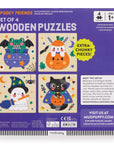 Spooky Friends Set of 4 Wood Puzzles