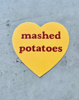 Mashed Potatoes Heart Sticker by The Silver Spider