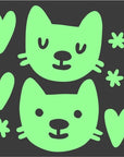 Cutie Cats Mini Pack Glow-in-the-Dark Stickers