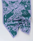 Dogs Day Out Woven Cotton Tea Towel