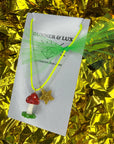 Glitter Mushroom Necklace by Gunner and Lux