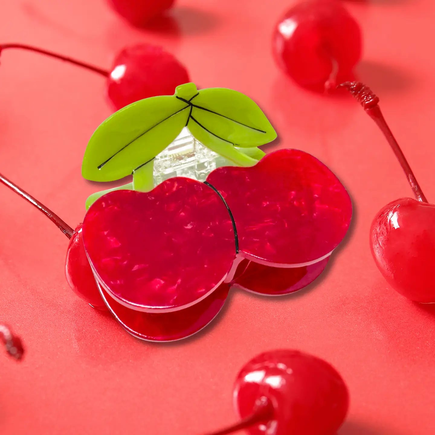 Maraschino Cherry Hair Claw – Mochi Kids