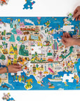 See the USA! Puzzle - 100 large pieces by Nolja Play
