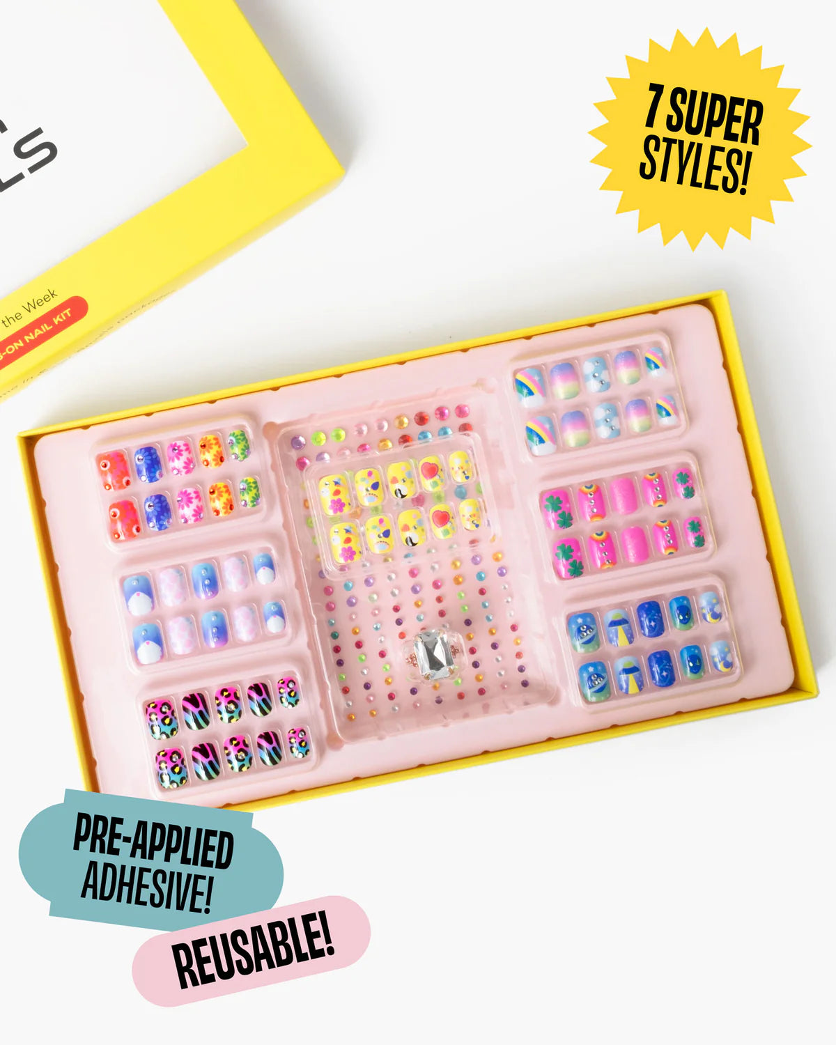 Days of the Week Press On Nail Kit – Mochi Kids