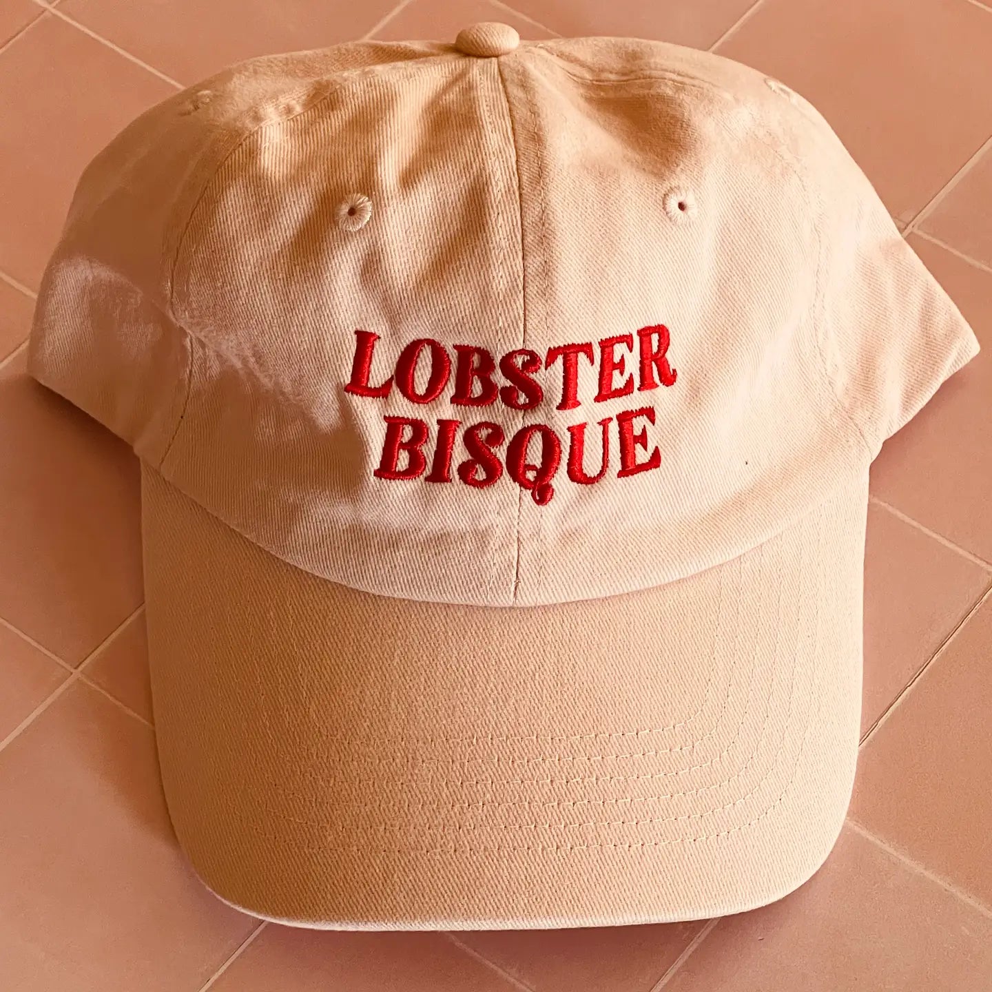 Lobster Bisque Foodie Adult Dad Hat by The Silver Spider