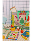 Rough Draft Mini Notebook - Fruit Tiles