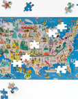 See the USA! Puzzle - 100 large pieces by Nolja Play