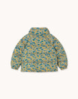 Flower Pattern Cropped Padded Jacket