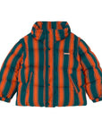 Retro Stripes Cropped Padded Jacket