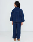 Mini Mushrooms Embroidered Jeans