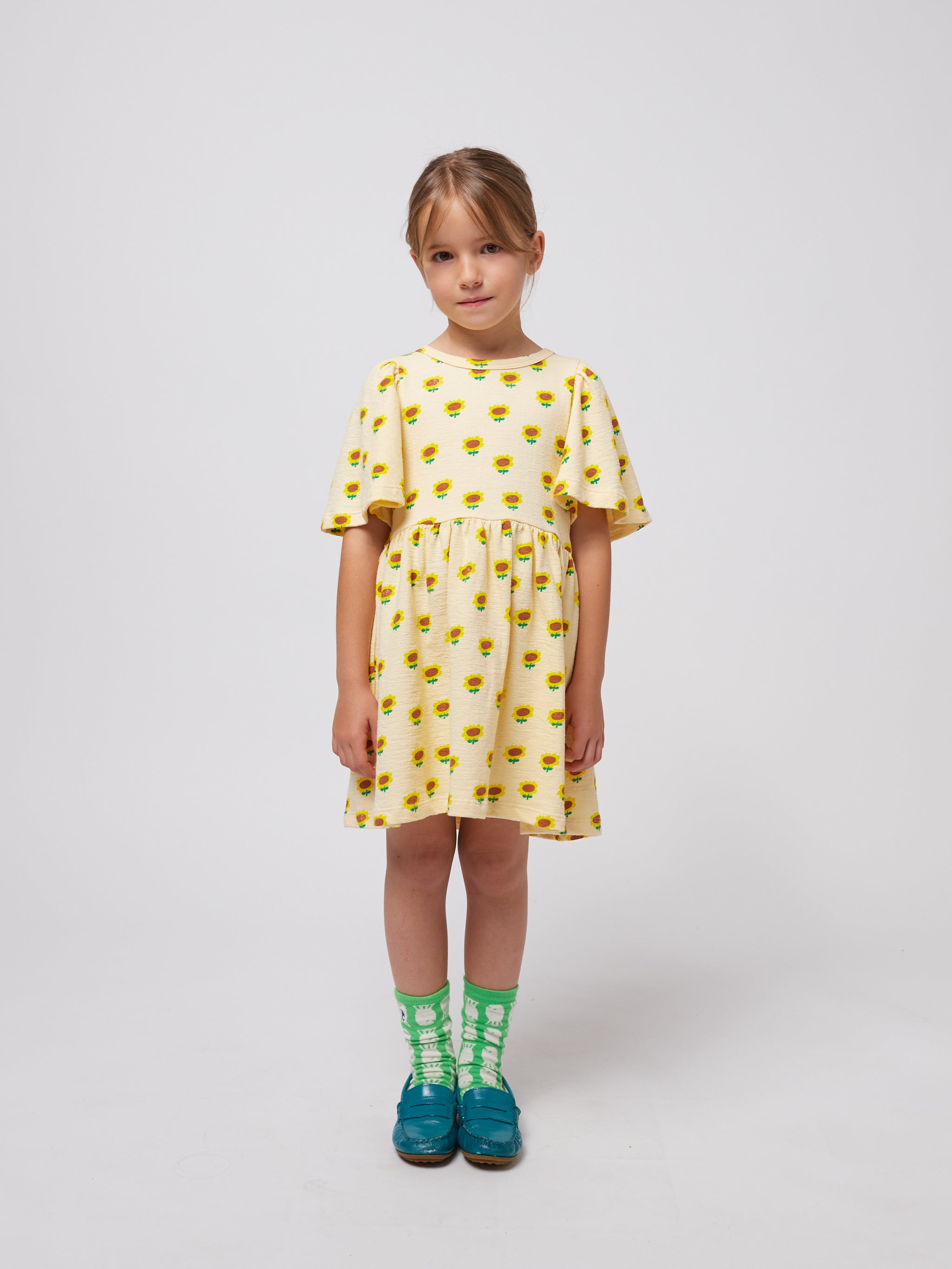 SALE Sunflower All Over Dress – Mochi Kids