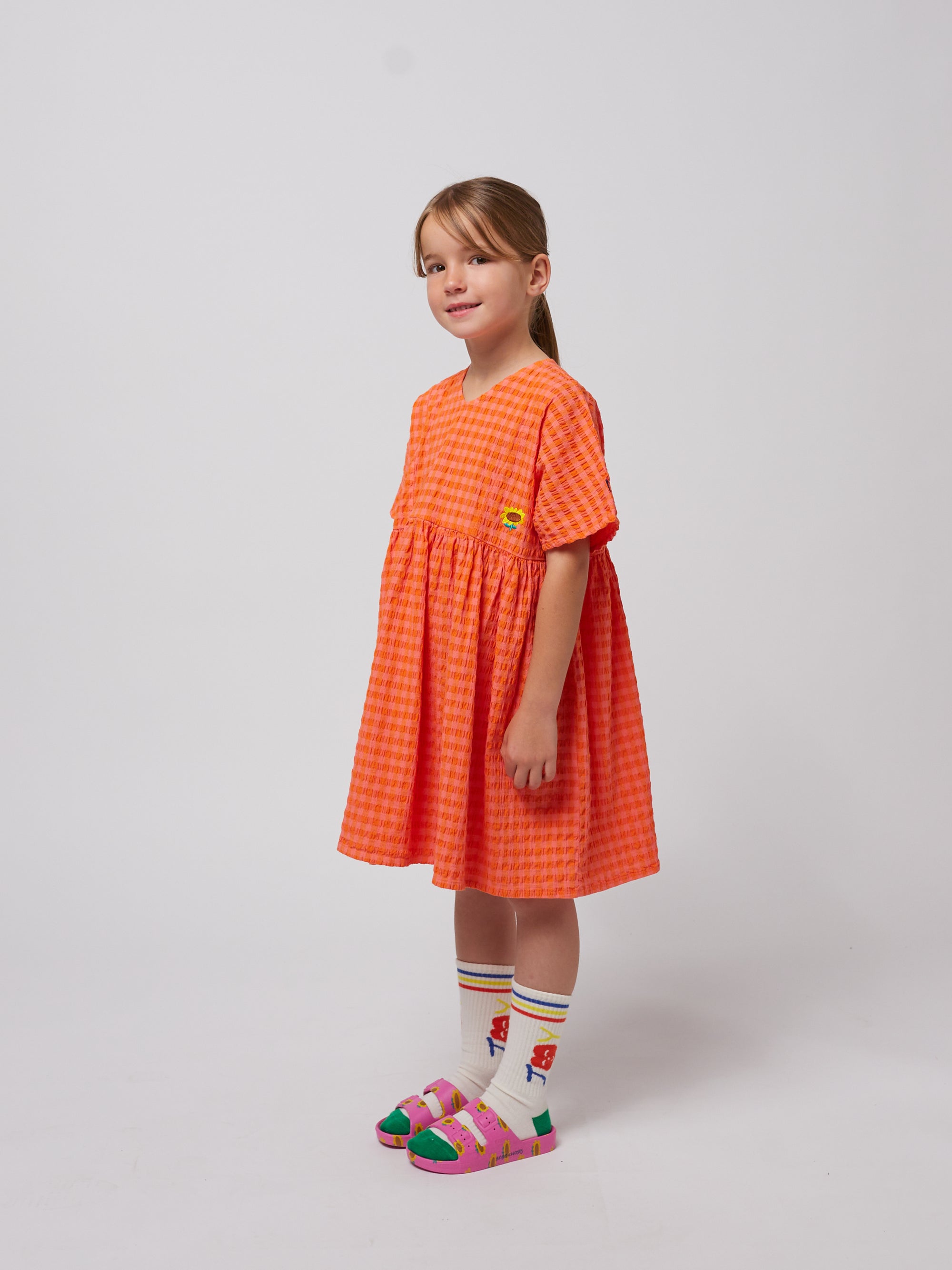 SALE Vichy Woven Dress by Bobo Choses
