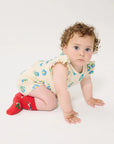 Pixel Flowers Baby Short Leggings