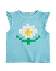 Pixel Daisy Ruffle Top by Bobo Choses