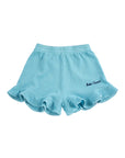 Blue Ruffled Shorts