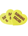 Banana Bread Heart Sticker by The Silver Spider