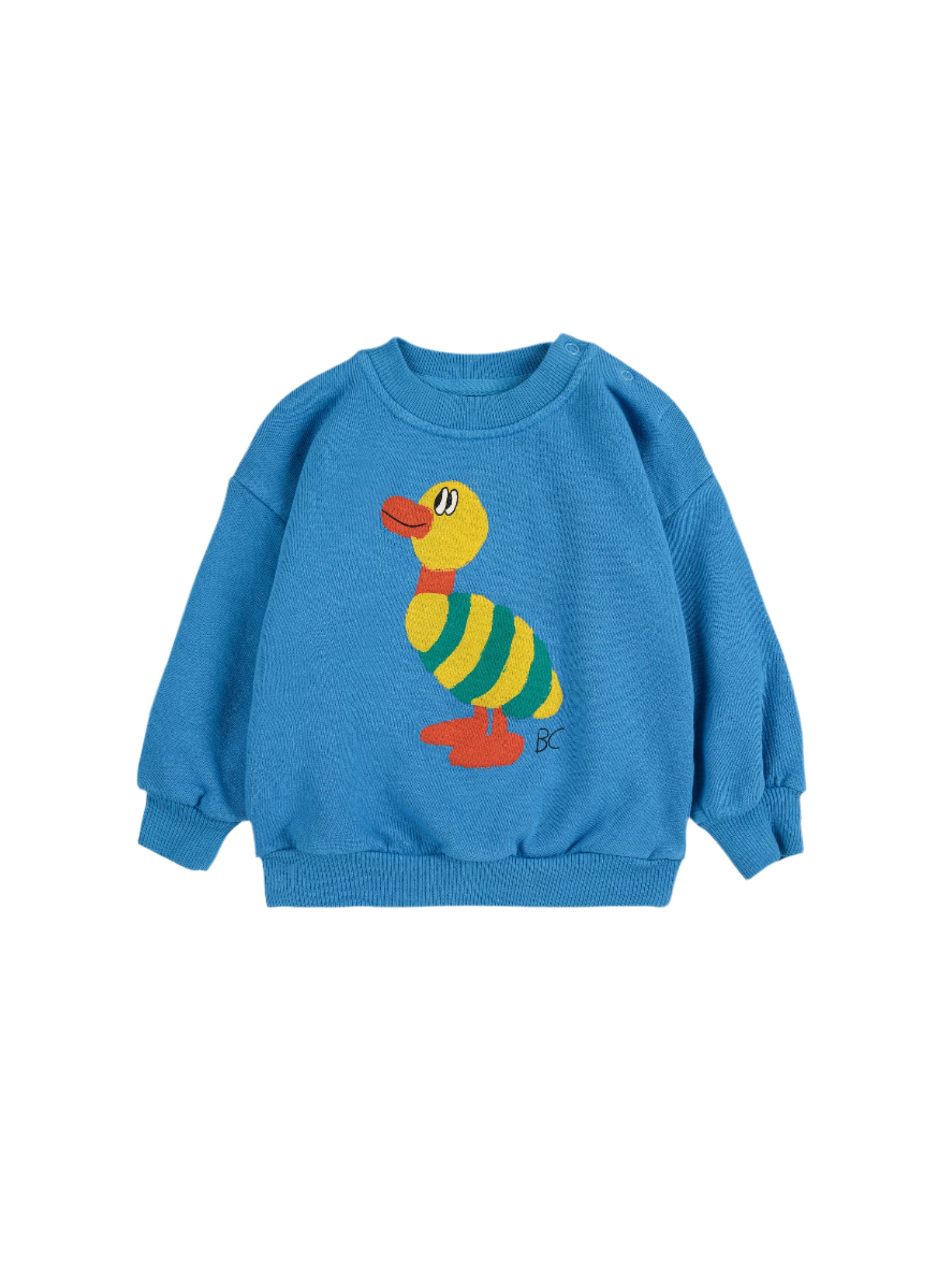 Baby Striped Duck Sweatshirt by Bobo Choses