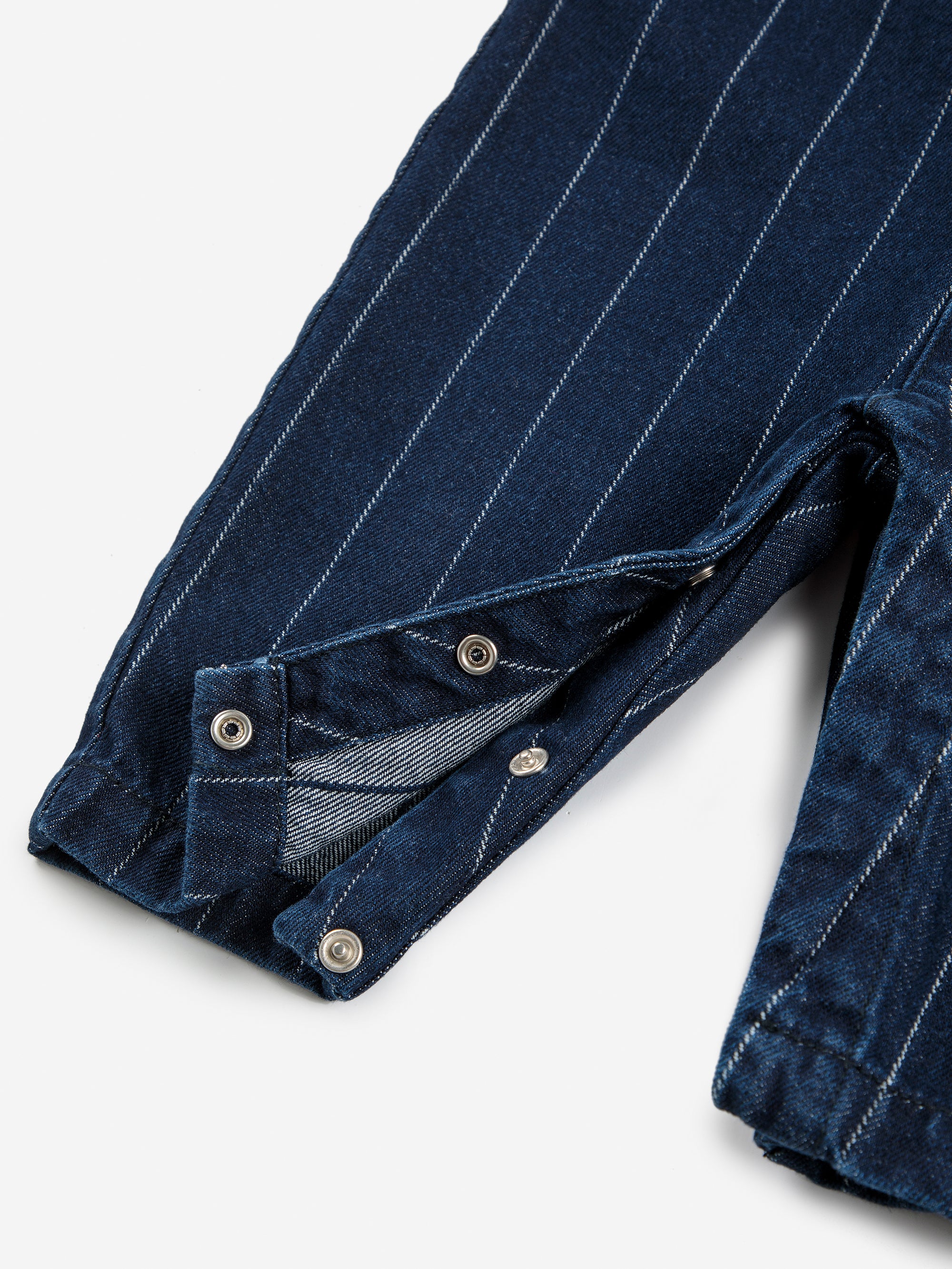 Baby Choo Choo Denim Dungaree by Bobo Choses