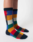 Multicolor Tiles Long Socks by Bobo Choses