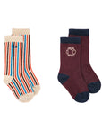Curious Owl Duo Baby Socks 2-Pack