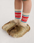 Red and Blue Pop Long Socks