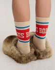 Red and Blue Pop Long Socks