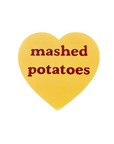 Mashed Potatoes Heart Sticker by The Silver Spider