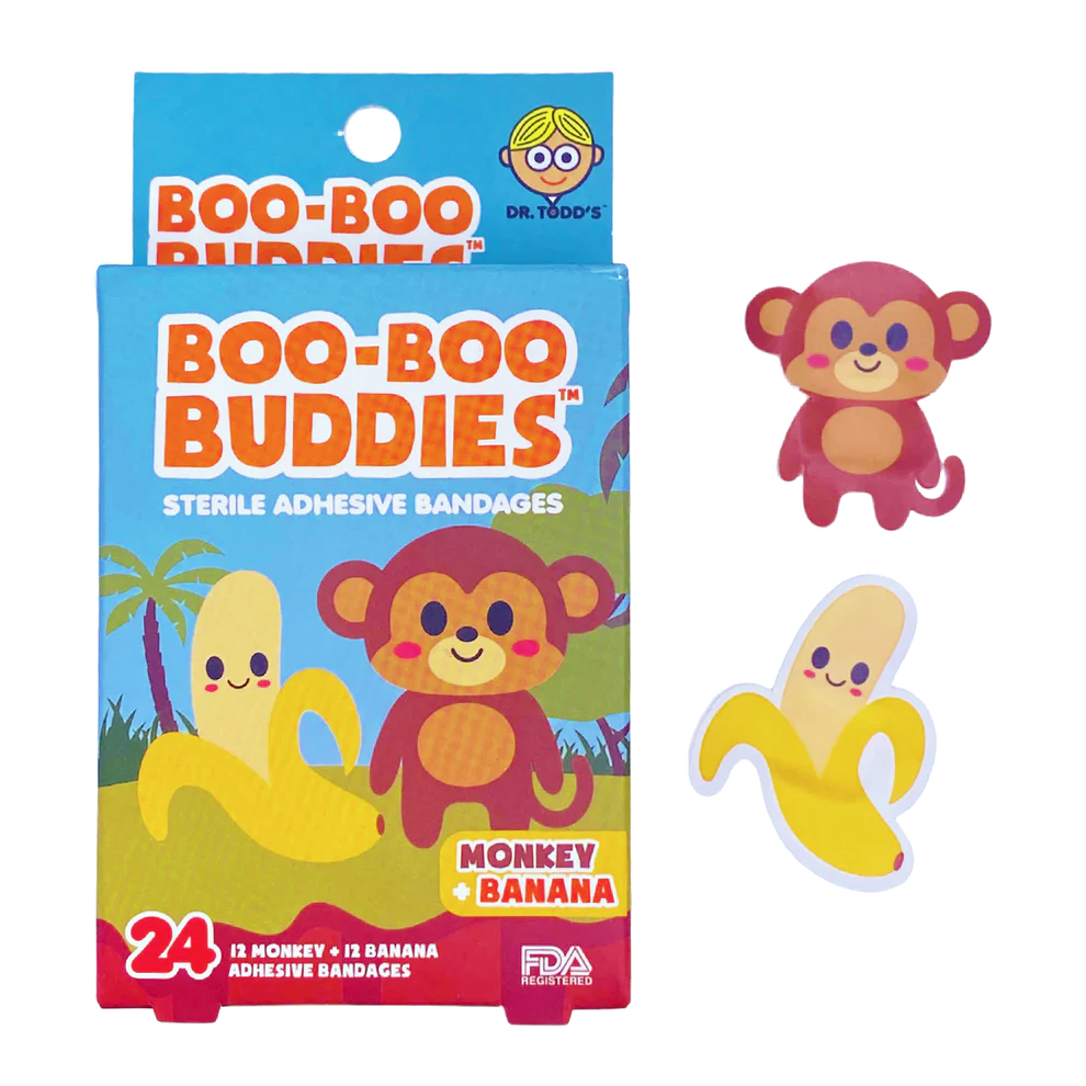 Monkey and Banana Bandages by Boo Boo Buddies