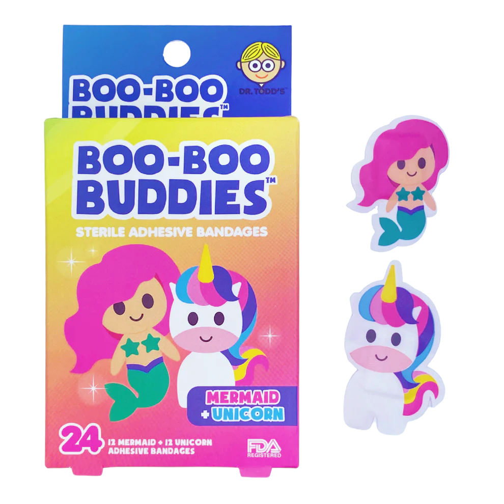Mermaid and Unicorn Bandages by Boo Boo Buddies