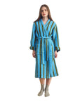 Blue & Green Waffle Bathrobe