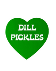 Dill Pickles Heart Sticker by The Silver Spider