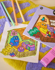 Tiny House - Cozy Art Coloring Book