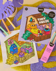 Tiny House - Cozy Art Coloring Book