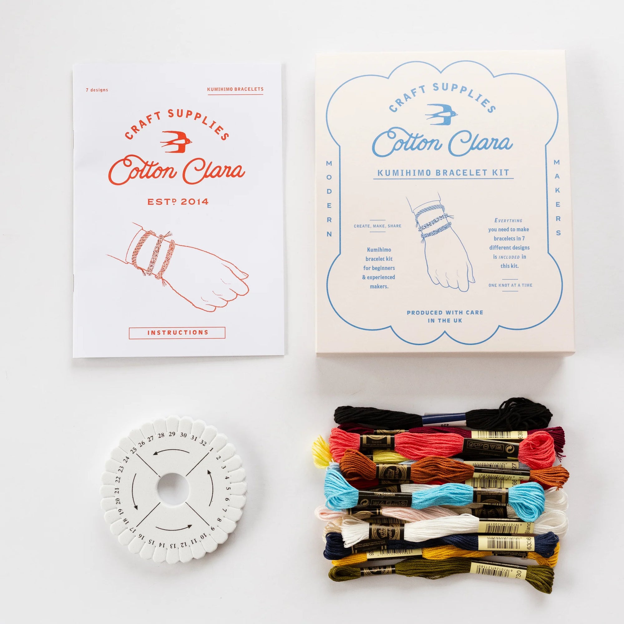 Kumihimo Friendship Bracelet Kit by Cotton Clara