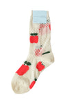 Apple Blocks Sheer Adult Crew Sock by Hansel from Basel