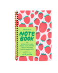 Strawberry Letterpress Spiral Notebook by And Here We Are