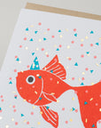 Goldfish Confetti Card