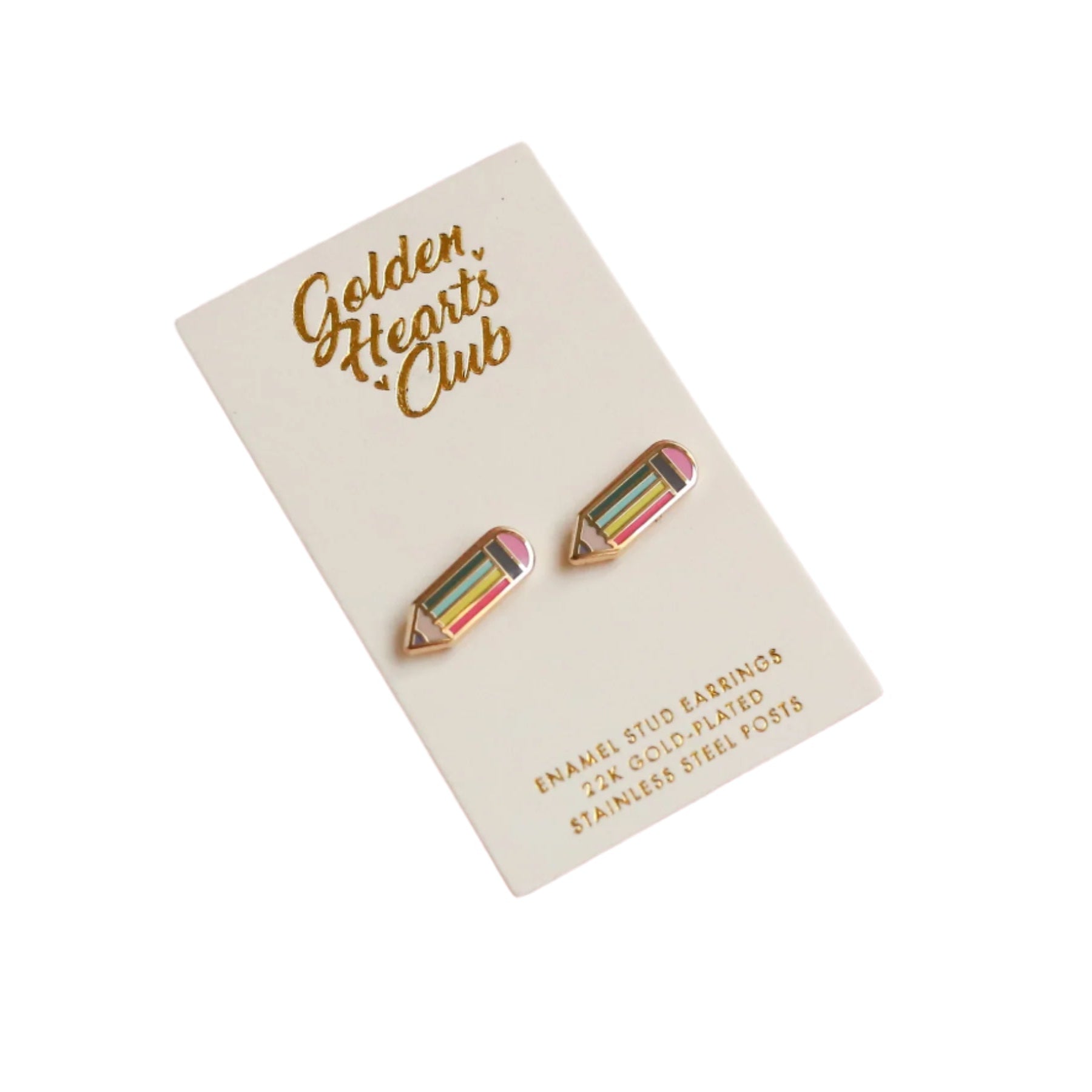Pastel Pencil Earrings by Golden Hearts Club