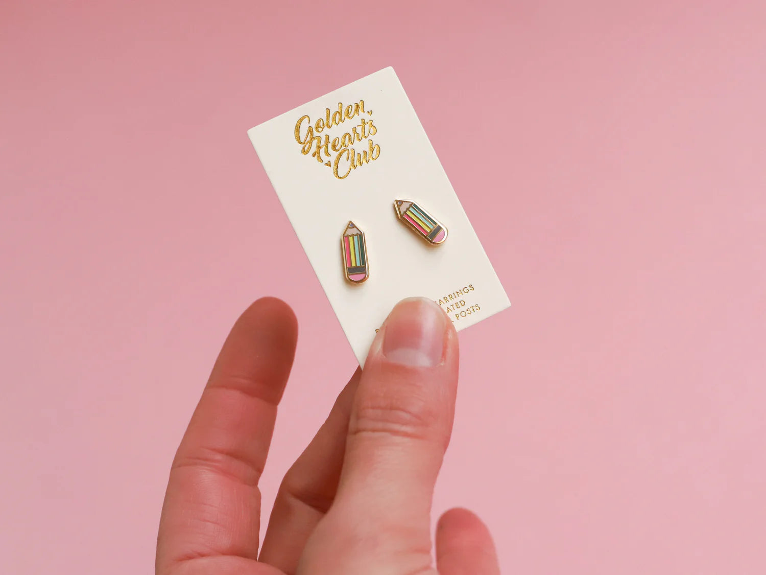 Pastel Pencil Earrings by Golden Hearts Club