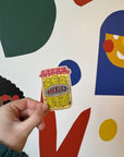 Pickle Jar Sticker by Paisley Jensen Studios