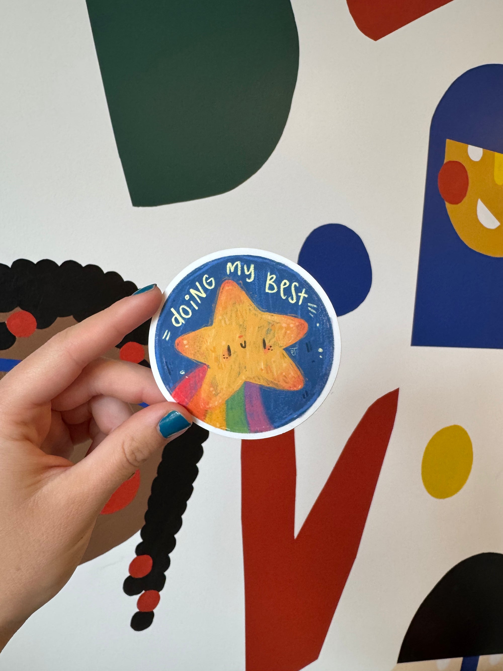 Doing My Best Sticker by Paisley Jensen Studios