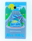 All Hail The Whale, 9th and 9th Whale Enamel Pin by Mike Murdock