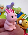 Chicken and Friends Eraser Set