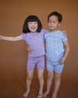 SALE Glacier Short Sleeved Happy Pajamas